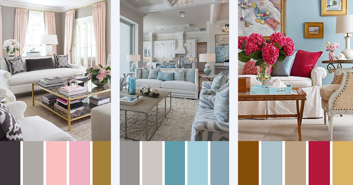 Living Room Color Themes
 یازده پالت رنگ متفاوت برای یک اتاق نشیمن مدرن خوگر