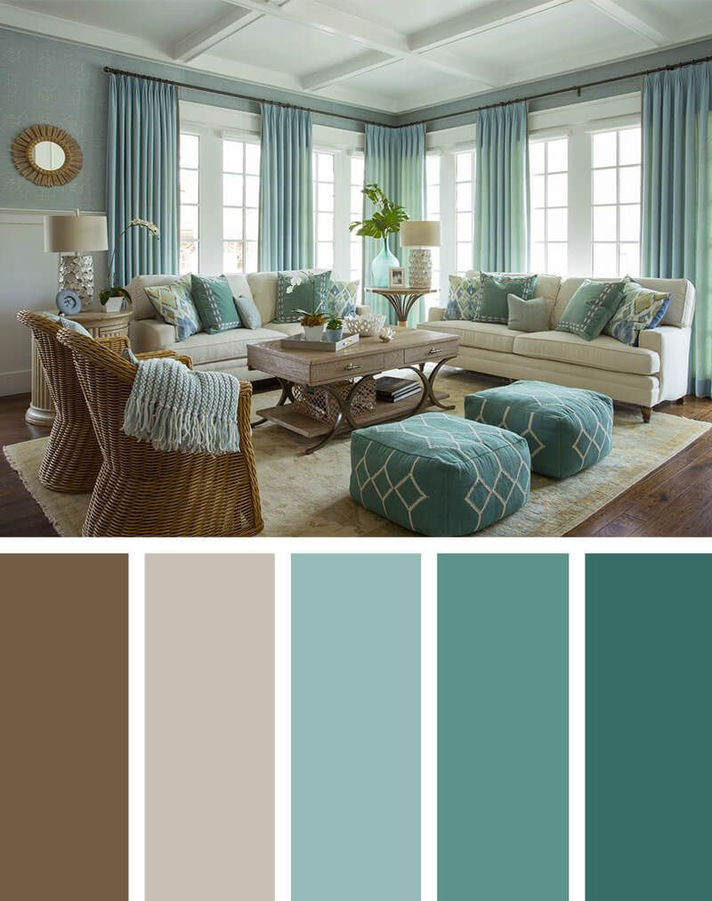 Living Room Color Themes
 Coastal Elegance for a Soothing Vacation