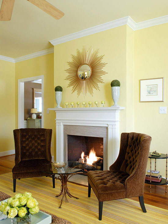 Living Room Paint
 Yellow living room design ideas