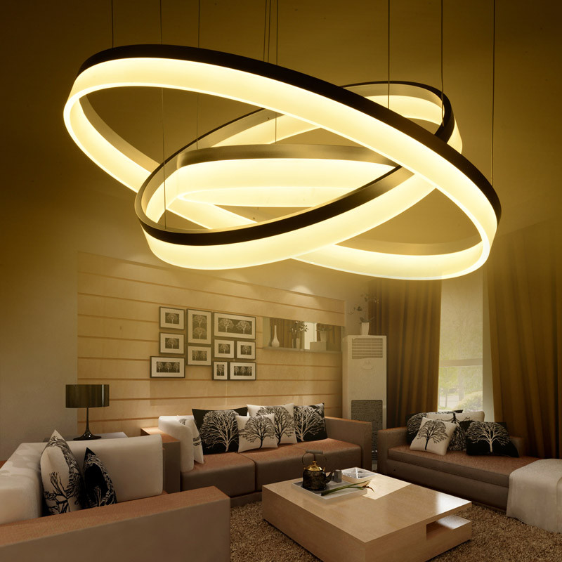 Living Room Pendant Lights
 Modern LED living dining room pendant lights suspension