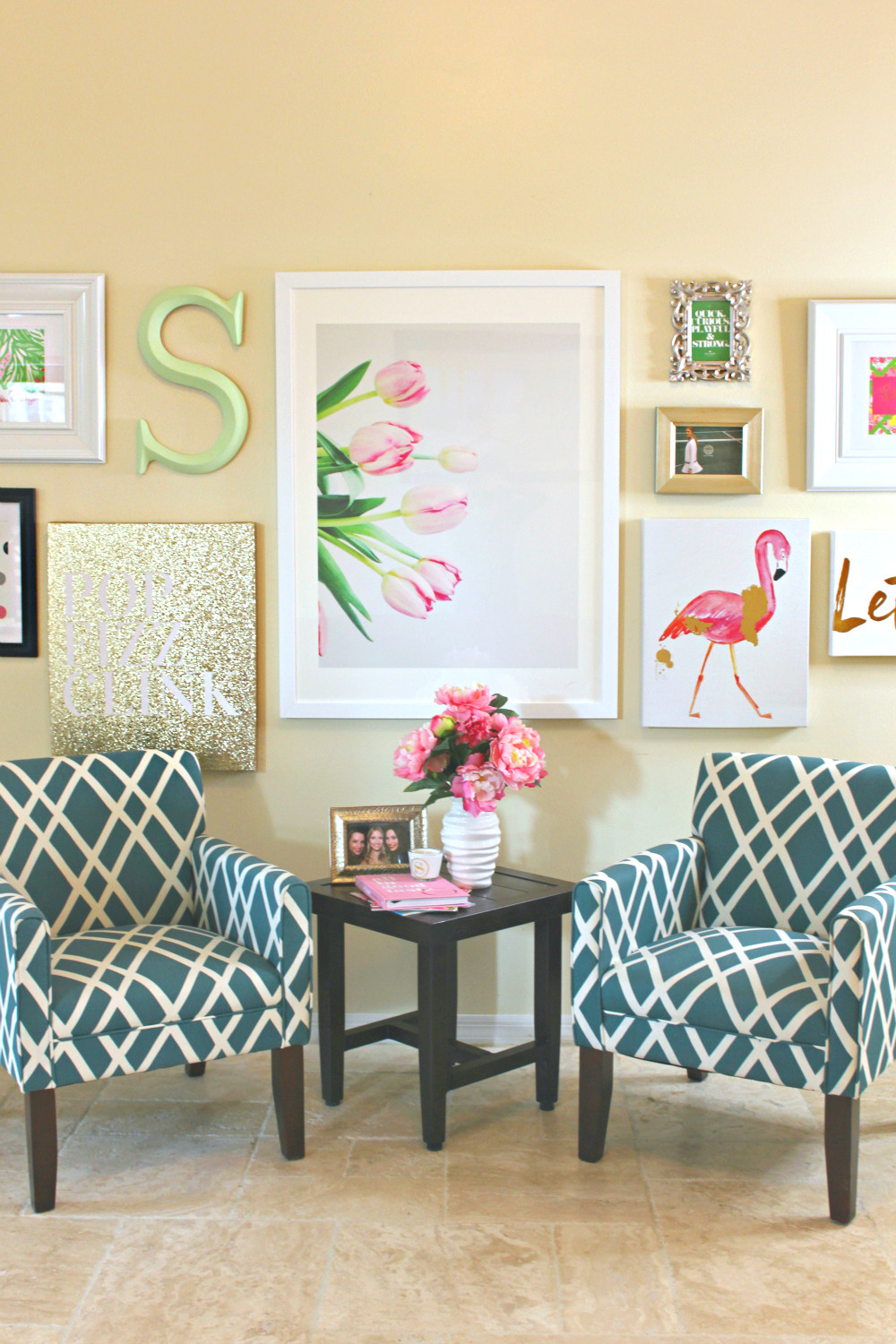 Living Room Wall Art
 Lilly Pulitzer Inspired Wall Art Collage