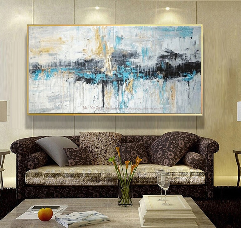 Living Room Wall Paintings
 Abstract art painting modern wall art canvas pictures