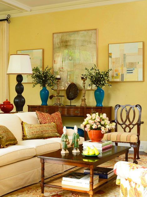 Living Room With Yellow Walls
 Matter of Trust in 2019
