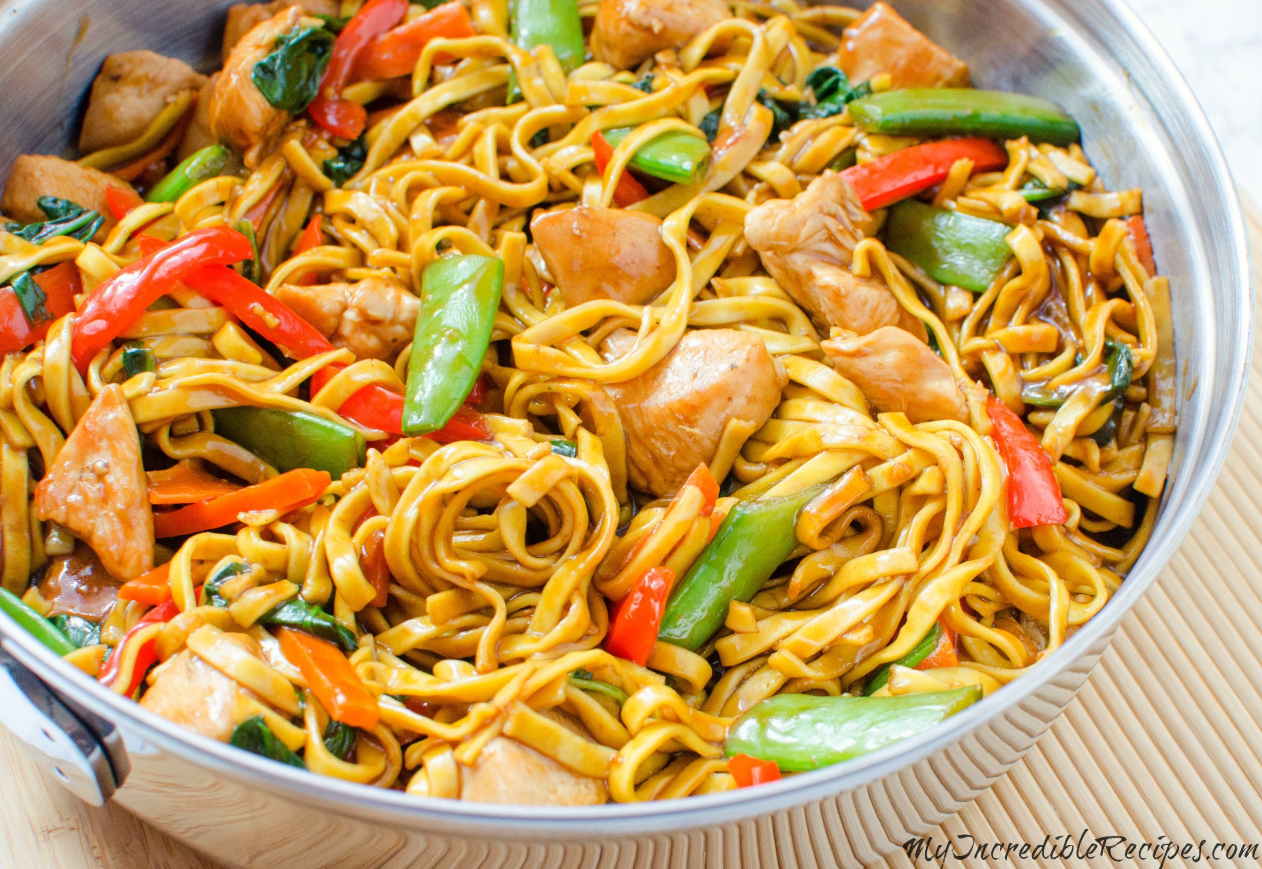 Lo Mein Noodles Recipe
 Chicken Lo Mein – Homemade Takeout Style