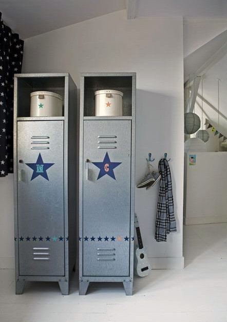 Lockers For Kids Room
 Ways to Use Metal Lockers in Kids Rooms