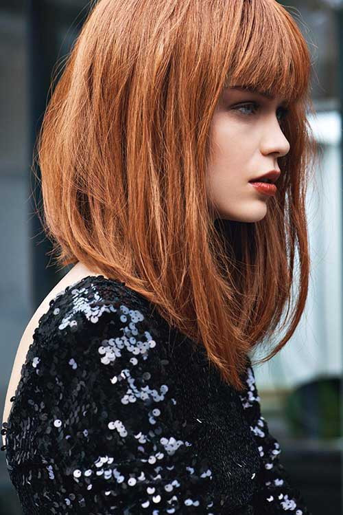 Long Bob Hairstyles With Bangs
 20 Best Long Inverted Bob Hairstyles