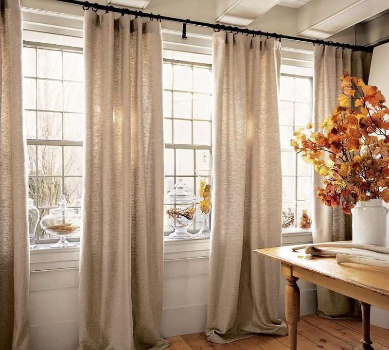 Long Curtains For Living Room
 Love long curtains