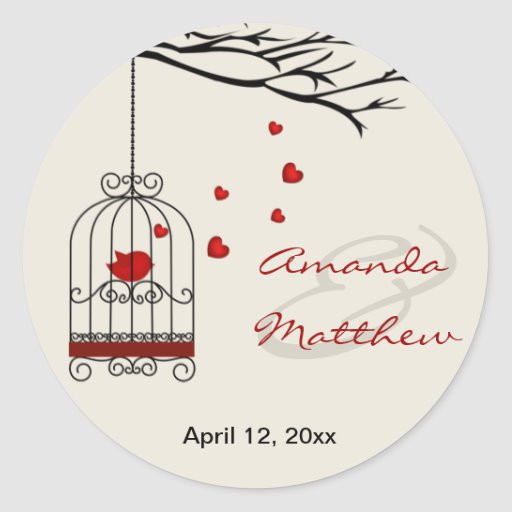 Love Bird Wedding Favors
 Love Bird Wedding Favor Stickers