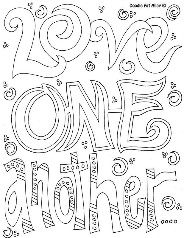 Love Coloring Pages For Kids
 Coloring Page Love one another