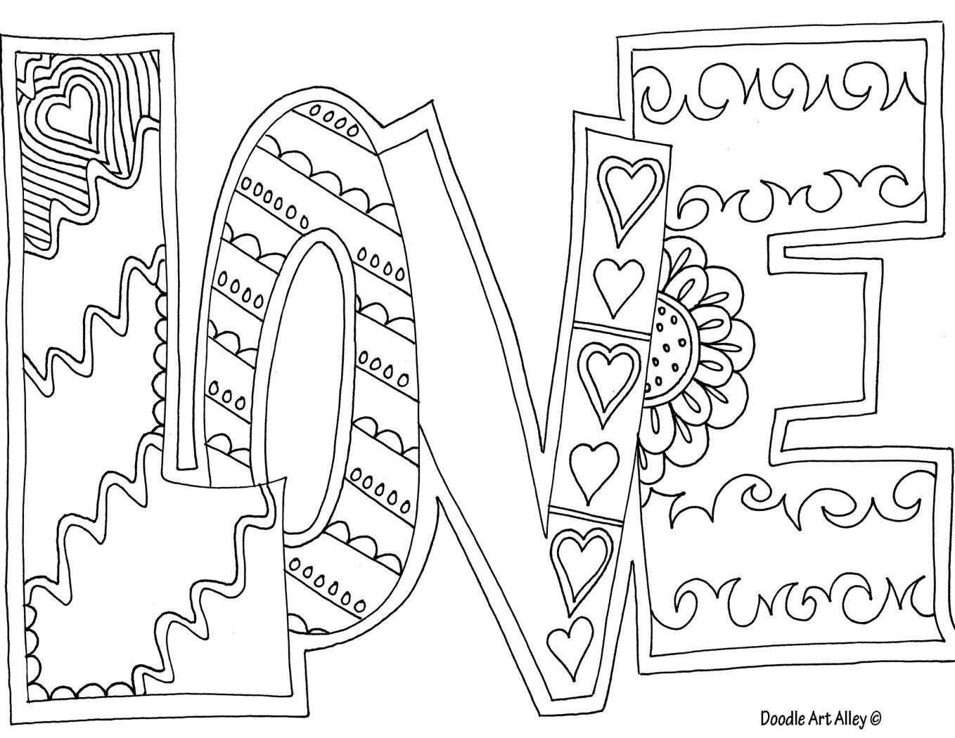 Love Coloring Pages For Kids
 love coloring page