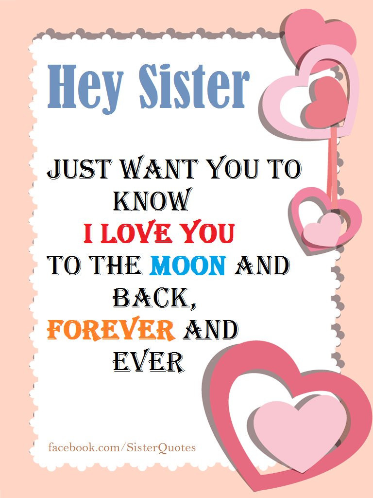 Love You Sister Quotes
 Sister Quotes sisterquotes
