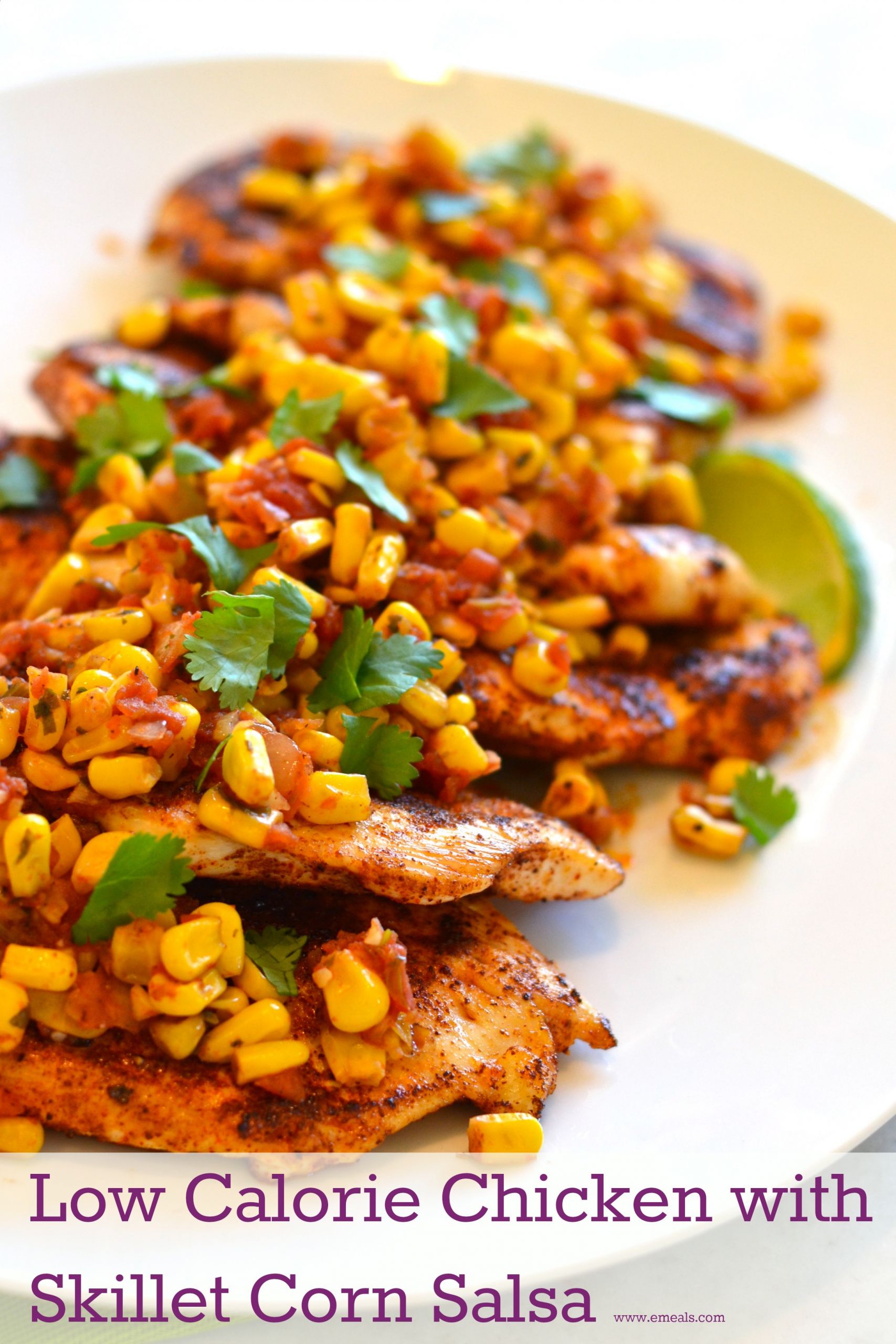 Low Calorie Boneless Chicken Recipes
 Low Calorie Dinner Recipe Spicy Chicken with Skillet Corn