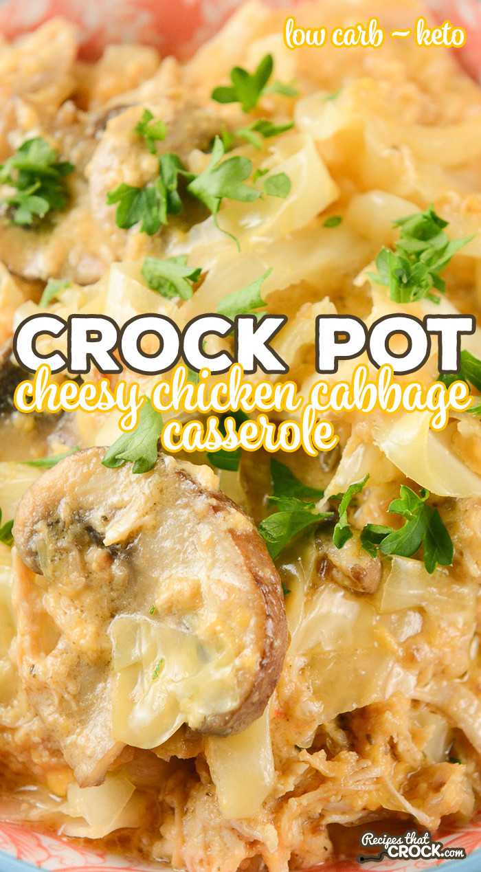 Low Carb Crockpot Chicken Recipes
 Crock Pot Cheesy Chicken Cabbage Casserole Low Carb