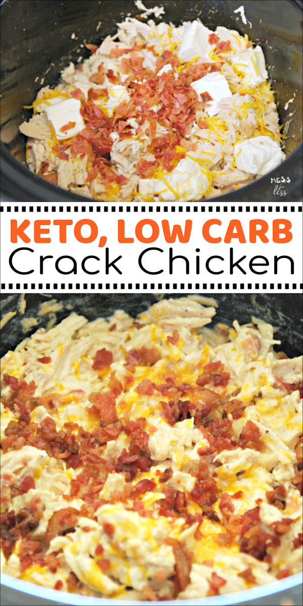 Low Carb Crockpot Chicken Recipes
 Keto Crack Chicken in the Crock Pot Mess for Less