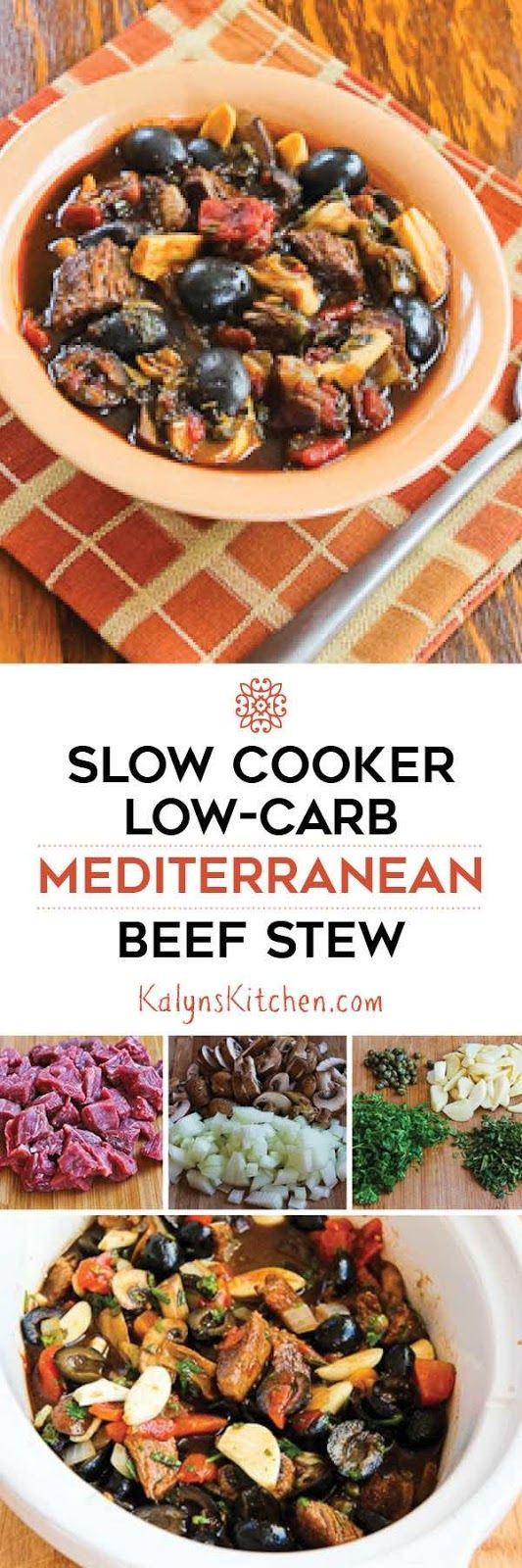 Low Carb Slow Cooker Beef Stew
 Slow Cooker Low Carb Mediterranean Beef Stew with Rosemary