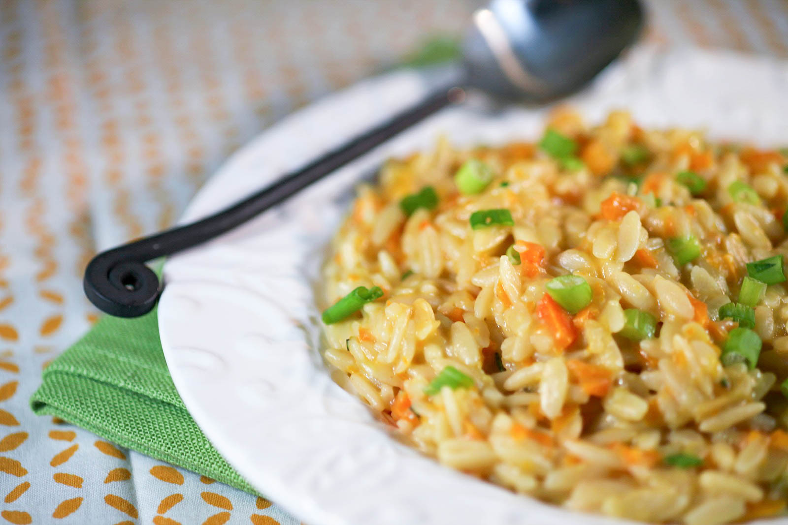 Low Cholesterol Side Dishes
 Carrot Orzo Risotto