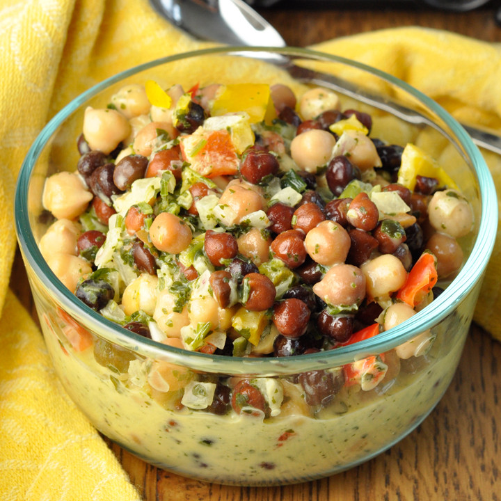 Low Cholesterol Side Dishes
 Summer Chickpea Black Bean Salad