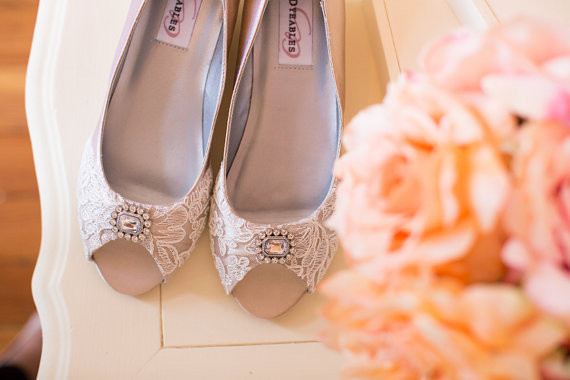 Low Heel Lace Wedding Shoes
 Wedding Shoes Wedge Heel Low Heel Bridal Shoes Embellished
