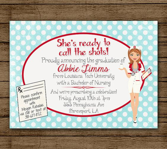 Lpn Graduation Party Ideas
 Grad parties Invitations and My name on Pinterest