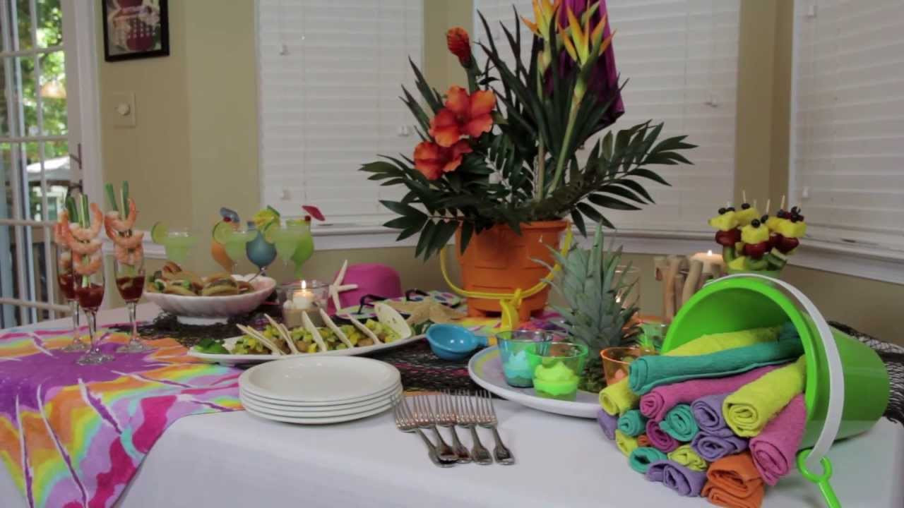 Luau Beach Party Ideas
 How to Make Indoor Beach Party Decorations