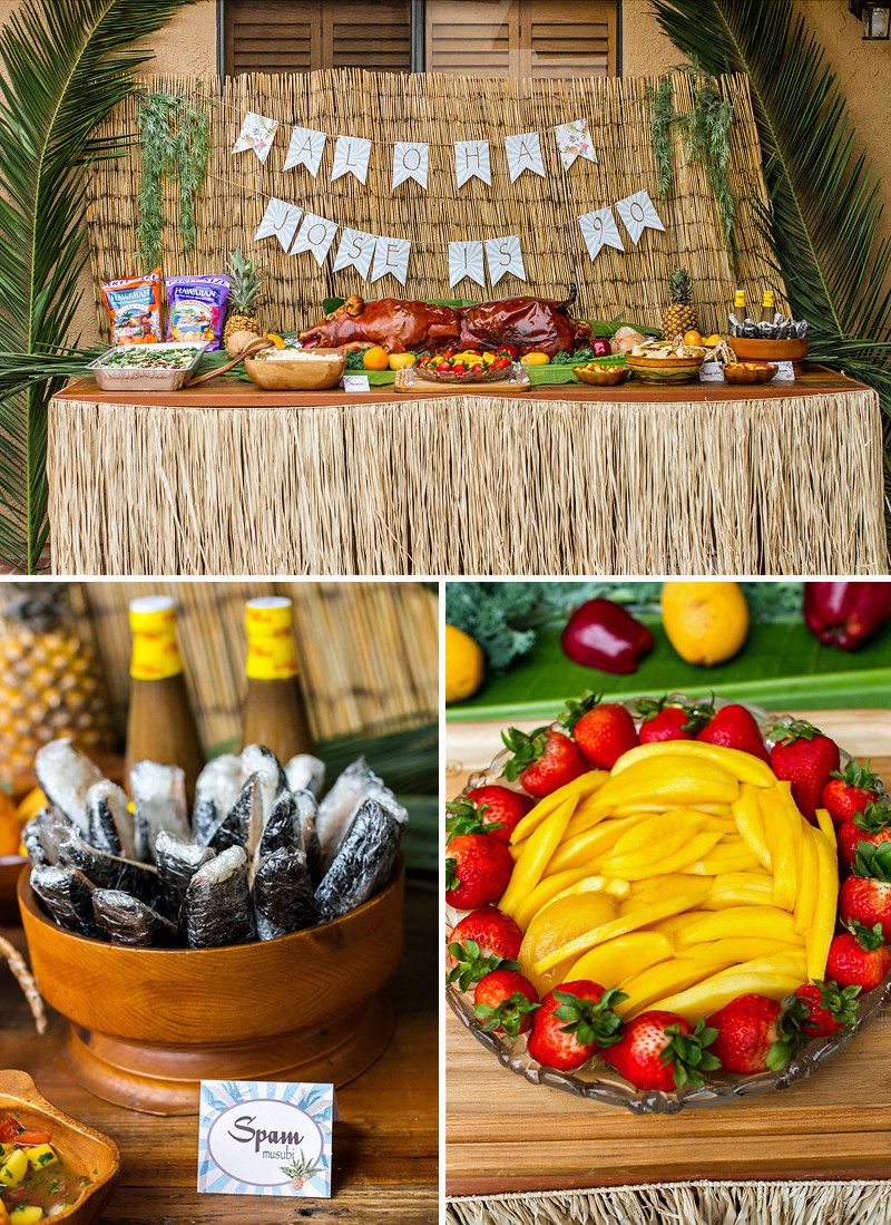Luau Birthday Party Food Ideas
 Vintage Hawaiian Luau Birthday Aloha to 90 Years