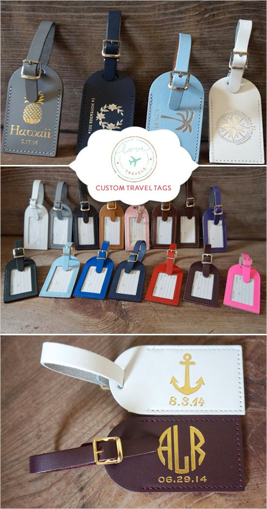 Luggage Tag Wedding Favors
 Luggage Tag Wedding Favors From Love Travels Favors