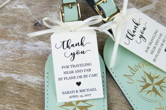 Luggage Tags Wedding Favors
 Thank You Tag Wedding Favor Tag Luggage Favor Tag