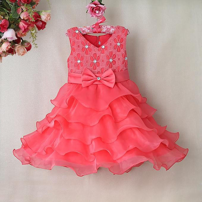 Macy'S Baby Girl Party Dresses
 Gorgeous Peach Colored Ruffle Wedding Party Dress for