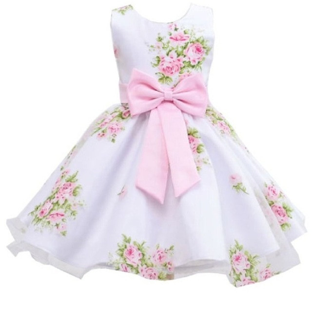 Macy'S Baby Girl Party Dresses
 Retail new style summer baby girl print flower girl dress