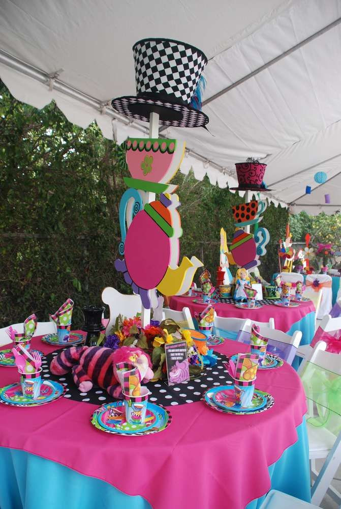 Mad Hatter Birthday Party
 Mad Hatter Alice in Wonderland Birthday Party Ideas