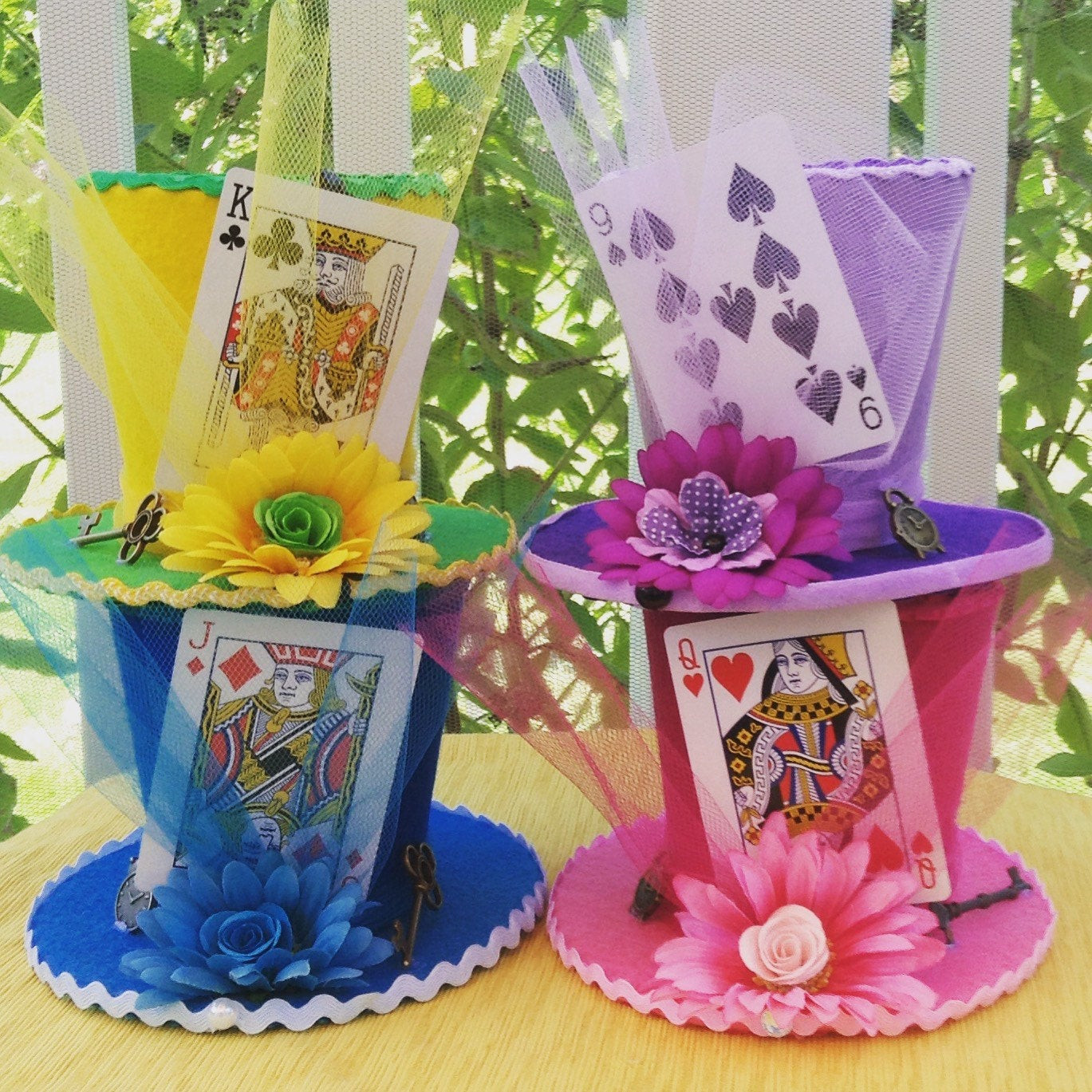 Mad Hatter Tea Party Birthday Ideas
 Mad Hatter Tea Party Decorations Set of 4 Alice in
