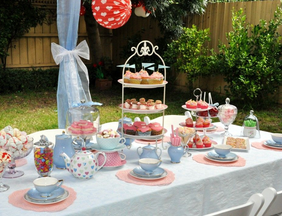 Mad Hatter Tea Party Birthday Ideas
 loving the colors and table setup for this mother s day