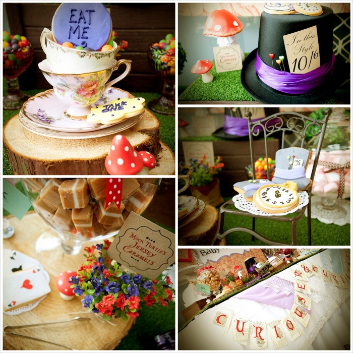 Mad Hatters Tea Party Ideas For Food
 Kara s Party Ideas Mad Hatter Tea Party Baby Shower Ideas