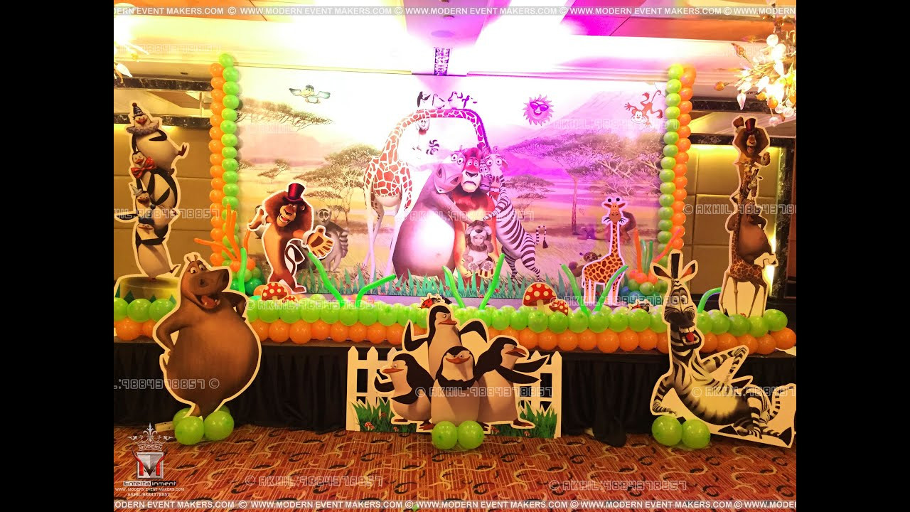 Madagascar Birthday Party
 Madagascar Theme Party From Modern Entertainment