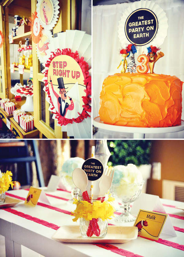 Madagascar Birthday Party
 Circus Inspired Madagascar Theme Party Ideas Hostess