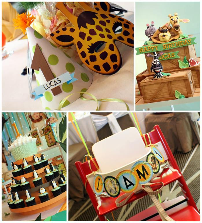 Madagascar Birthday Party
 Kara s Party Ideas Madagascar Party Ideas Supplies