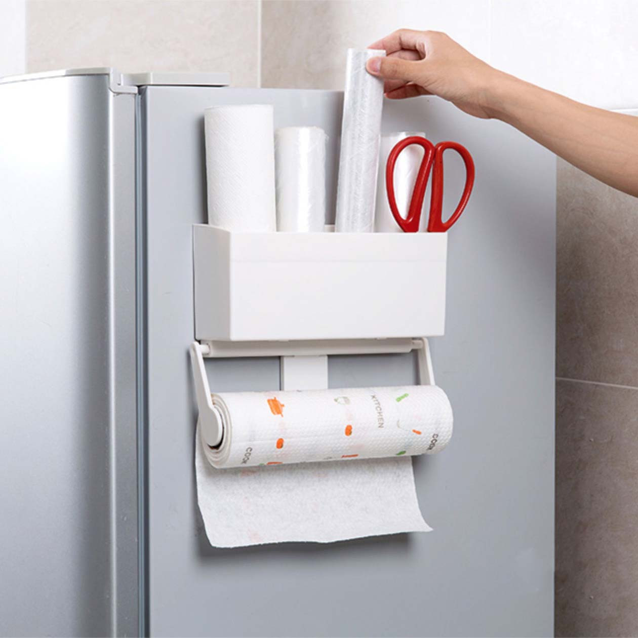 Magnetic Kitchen Organizer
 Magnetic Kitchen Towel Fridge Holder