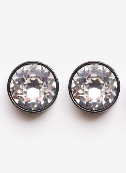 Magnetic Stud Earrings
 Givenchy Magnetic Stud Earrings in Silver black