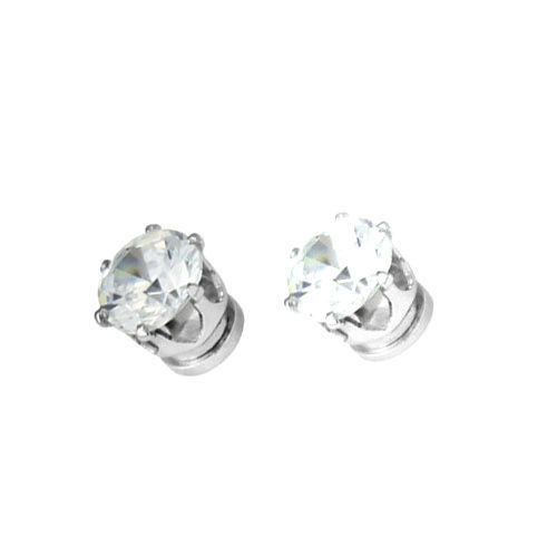 Magnetic Stud Earrings
 Classic magnetic magnet diamond stud style white crystal