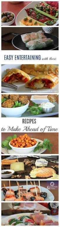 Make Ahead Dinners For Entertaining
 Easy Entertaining with these Recipes to Make Ahead of Time