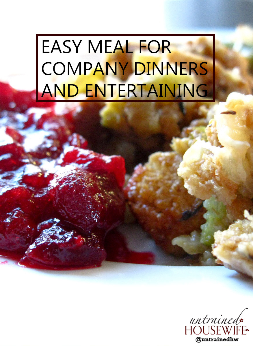 Make Ahead Dinners For Entertaining
 Easy Meal for pany Dinners and Entertaining