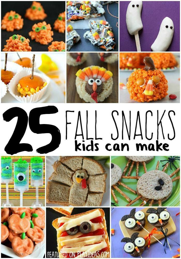 Make Preschool Halloween Party Healthy Food Ideas
 25 DIY Fall Snacks for Bigger Kids SWEETS