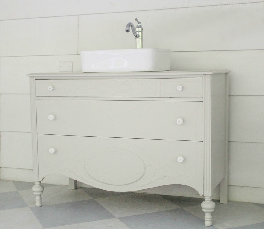 Making A Bathroom Vanity
 How to make a dresser into a bathroom vanity The nitty