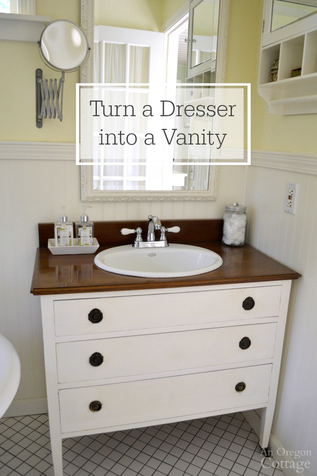 Making A Bathroom Vanity
 How To Make a Dresser Into a Vanity Tutorial