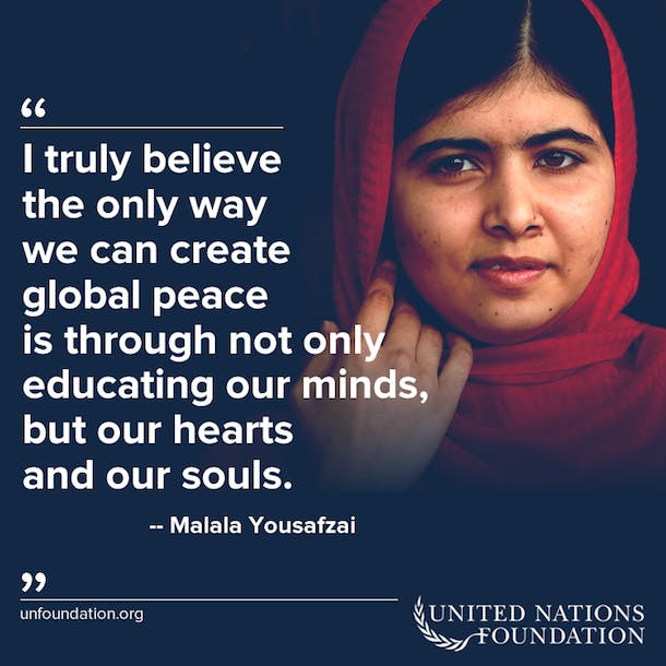Malala Education Quote
 9 Inspiring Malala Quotes