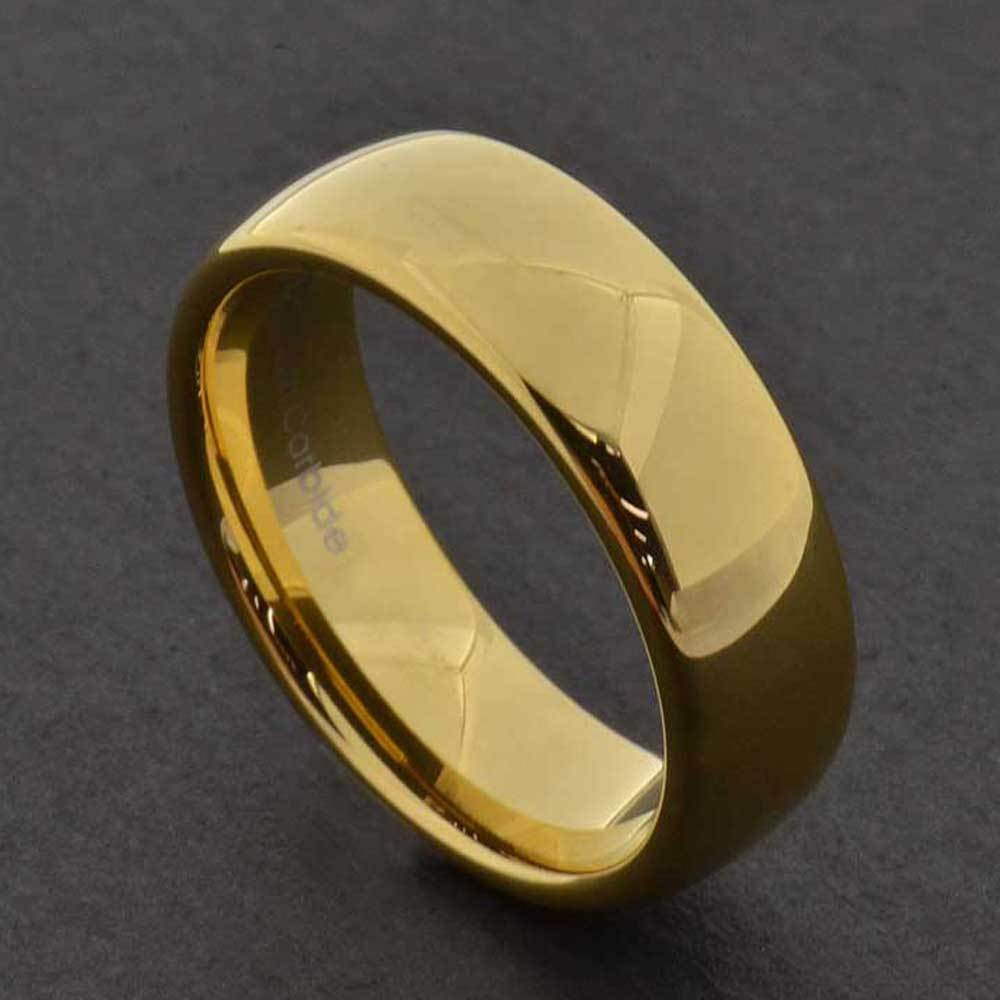 Male Wedding Ring
 7mm Gold Tungsten Men s Wedding Band Ring sz7 13