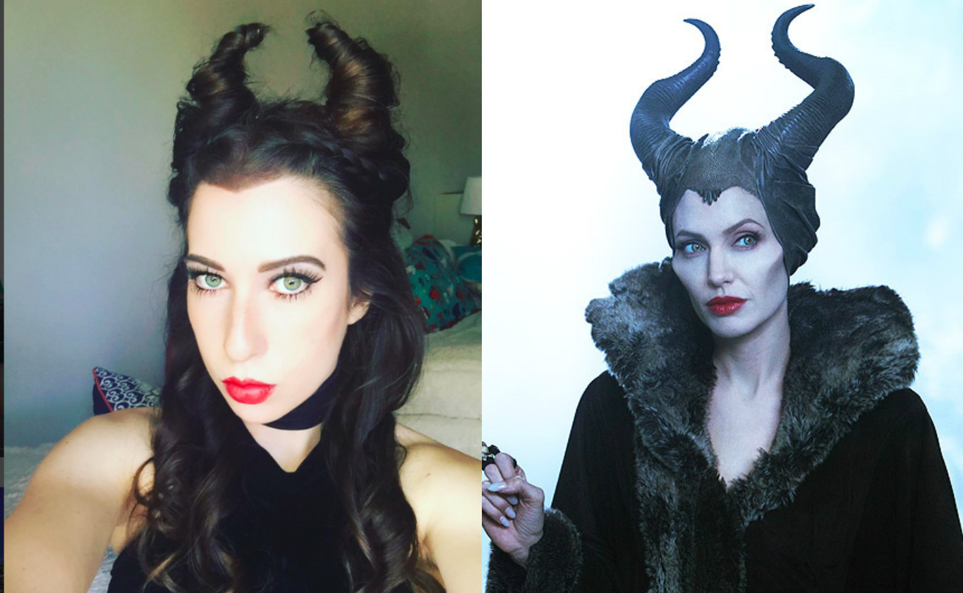 Maleficent Hairstyle
 This girl s Maleficent inspired hair is serious hairgoals