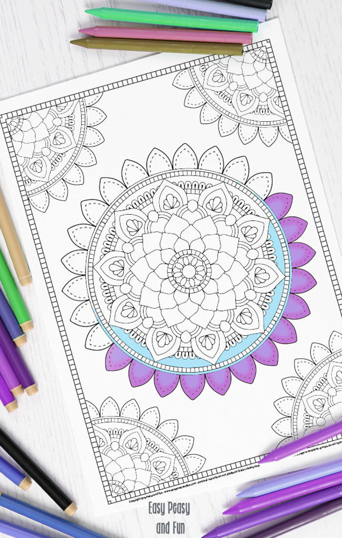 Mandala Coloring Books For Kids
 Mandala Adult Coloring Page