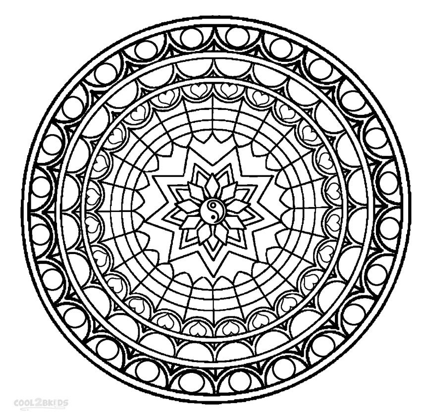 Mandala Coloring Books For Kids
 Printable Mandala Coloring Pages For Kids