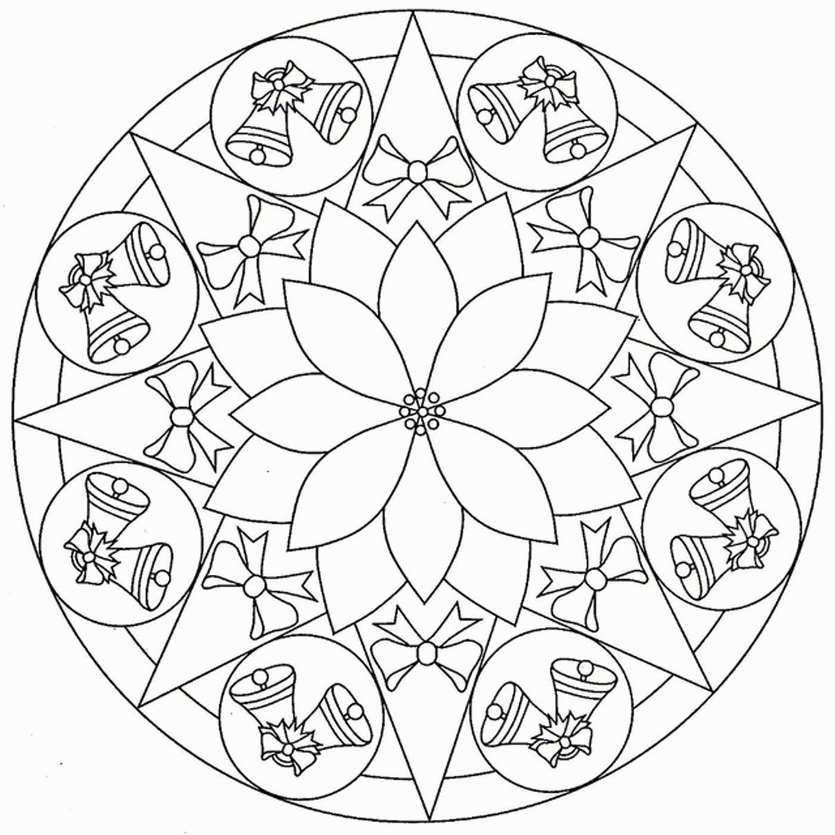 Mandala Coloring Pages For Boys
 Christmas Mandala Coloring Pages to and print for